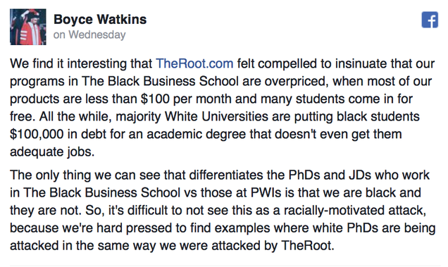 Facebook via Boyce Watkins